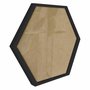 Moldura Hexagonal Lisa Revestida para Quadros com Fundo Mdf e Vidro - 2x2