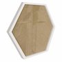 Moldura Hexagonal Lisa Revestida para Quadros com Fundo Mdf e Vidro - 2x2