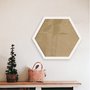 Moldura Hexagonal Lisa Revestida para Quadros com Fundo Mdf e Vidro - 2x2