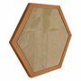 Moldura Hexagonal Lisa Revestida para Quadros com Fundo Mdf e Vidro - 2x2