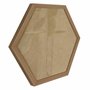 Moldura Hexagonal Lisa Revestida para Quadros com Fundo Mdf e Vidro - 2x2