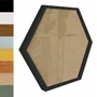 Moldura Hexagonal Lisa Revestida para Quadros com Fundo Mdf e Vidro - 2x2