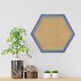Moldura Hexagonal Micro Metalizada para Quadros com Fundo em MDF - 3,4x2,1