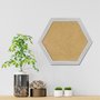 Moldura Hexagonal Micro Metalizada para Quadros com Fundo em MDF - 3,4x2,1