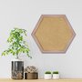 Moldura Hexagonal Micro Metalizada para Quadros com Fundo em MDF - 3,4x2,1