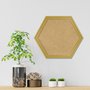 Moldura Hexagonal Micro Metalizada para Quadros com Fundo em MDF - 3,4x2,1