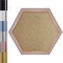 Moldura Hexagonal Micro Metalizada para Quadros com Fundo em MDF e PVC Antirreflexo - 3,4x2,1
