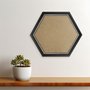 Moldura Hexagonal Micro Metalizada para Quadros com Fundo em MDF e PVC Antirreflexo - 3,4x2,1