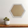 Moldura Hexagonal Micro Metalizada para Quadros com Fundo em MDF e PVC Antirreflexo - 3,4x2,1