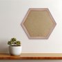 Moldura Hexagonal Micro Metalizada para Quadros com Fundo em MDF e PVC Antirreflexo - 3,4x2,1