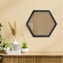 Moldura Hexagonal Micro Metalizada para Quadros com Fundo em MDF e Vidro - 3,4x2,1