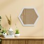 Moldura Hexagonal Micro Metalizada para Quadros com Fundo em MDF e Vidro - 3,4x2,1