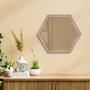 Moldura Hexagonal Micro Metalizada para Quadros com Fundo em MDF e Vidro - 3,4x2,1