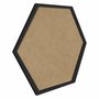 Moldura Hexagonal Minimalista Lisa para Quadros Revestida com Fundo MDF - 1,5x1
