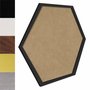 Moldura Hexagonal Minimalista Lisa para Quadros Revestida com Fundo MDF - 1,5x1