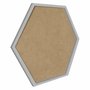 Moldura Hexagonal Minimalista Lisa para Quadros Revestida com Fundo MDF - 1,5x1