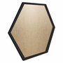 Moldura Hexagonal Minimalista Lisa para Quadros Revestida com Fundo MDF e PVC Antirreflexo - 1,5x1