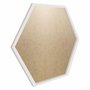 Moldura Hexagonal Minimalista Lisa para Quadros Revestida com Fundo MDF e PVC Antirreflexo - 1,5x1