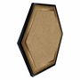Moldura Hot Stamp Efeito Metalizado Hexagonal para Quadros com Fundo em MDF - 4,1x1,8