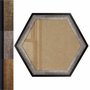 Moldura Hot Stamp Efeito Metalizado Hexagonal para Quadros com Fundo em MDF e Vidro - 4,1x1,8