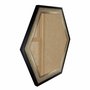 Moldura Hot Stamp Efeito Metalizado Hexagonal para Quadros com Fundo em MDF e Vidro - 4,1x1,8