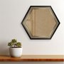 Moldura Hot Stamp Efeito Metalizado Hexagonal para Quadros com Fundo em MDF e Vidro - 4,1x1,8