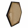 Moldura Hot Stamp Efeito Metalizado Hexagonal para Quadros com Fundo em MDF e Vidro - 4,1x1,8