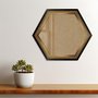 Moldura Hot Stamp Efeito Metalizado Hexagonal para Quadros com Fundo em MDF e Vidro - 4,1x1,8