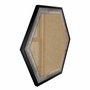 Moldura Hot Stamp Efeito Metalizado Hexagonal para Quadros com Fundo em MDF e Vidro - 4,1x1,8