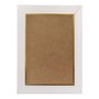 Moldura Laqueada Gesso com Filete Dourado para Quadros e Fotos com Fundo MDF - 3x1,5