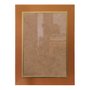 Moldura Laqueada Gesso com Filete Dourado para Quadros e Fotos com Fundo MDF e Vidro - 3x1,5