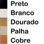 Moldura Laqueada Gesso com Filete Dourado para Quadros e Fotos com Fundo MDF e Vidro - 3x1,5