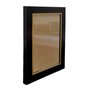 Moldura Laqueada Gesso com Filete Dourado para Quadros e Fotos com Fundo MDF e Vidro - 3x1,5