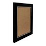 Moldura Laqueada Gesso com Filete Prata para Quadros e Fotos com Fundo MDF - 3x1,5