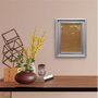 Moldura Micro Metalizada para Quadros e Fotos com Fundo MDF e Acetato - 3,4x2,1