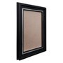 Moldura Micro Metalizada para Quadros e Fotos com Fundo MDF e PVC Antirreflexo - 3,4x2,1