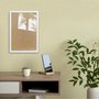 Moldura Minimalista Lisa Para Quadros Revestida com Fundo MDF e Vidro - 1,5x1