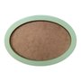 Moldura Oval Colorida em MDF Laqueado para Quadros Decorativos com Fundo MDF