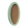 Moldura Oval Colorida em MDF Laqueado para Quadros Decorativos com Fundo MDF