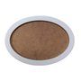 Moldura Oval Colorida em MDF Laqueado para Quadros Decorativos com Fundo MDF