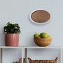 Moldura Oval Colorida em MDF Laqueado para Quadros Decorativos com Fundo MDF