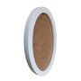 Moldura Oval Colorida em MDF Laqueado para Quadros Decorativos com Fundo MDF