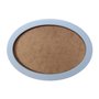 Moldura Oval Colorida em MDF Laqueado para Quadros Decorativos com Fundo MDF