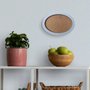 Moldura Oval Colorida em MDF Laqueado para Quadros Decorativos com Fundo MDF