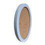 Moldura Oval Colorida em MDF Laqueado para Quadros Decorativos com Fundo MDF
