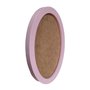 Moldura Oval Colorida em MDF Laqueado para Quadros Decorativos com Fundo MDF
