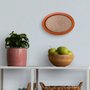 Moldura Oval Colorida em MDF Laqueado para Quadros Decorativos com Fundo MDF