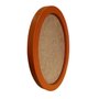 Moldura Oval Colorida em MDF Laqueado para Quadros Decorativos com Fundo MDF