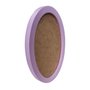 Moldura Oval Colorida em MDF Laqueado para Quadros Decorativos com Fundo MDF