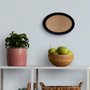 Moldura Oval Colorida em MDF Laqueado para Quadros Decorativos com Fundo MDF